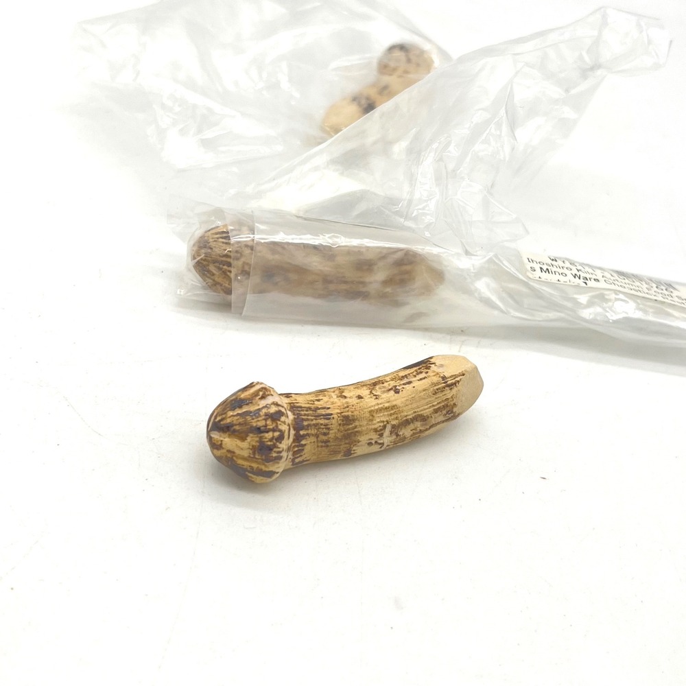 Ihoshiro Kiln Mino Ware Matsutake Mushroom Chopstick Rests Japan Autumn Series